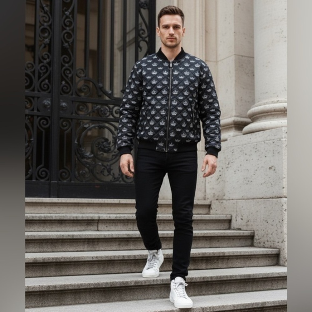Dolce & Gabbana Crown Bomber Jacket
